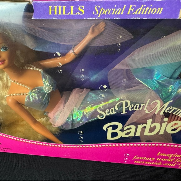 Sea Pearl Mermaid Barbie Doll 13940 Hills Special Edition ORIGINAL BOX 1995 RARE - Picture 3 of 7